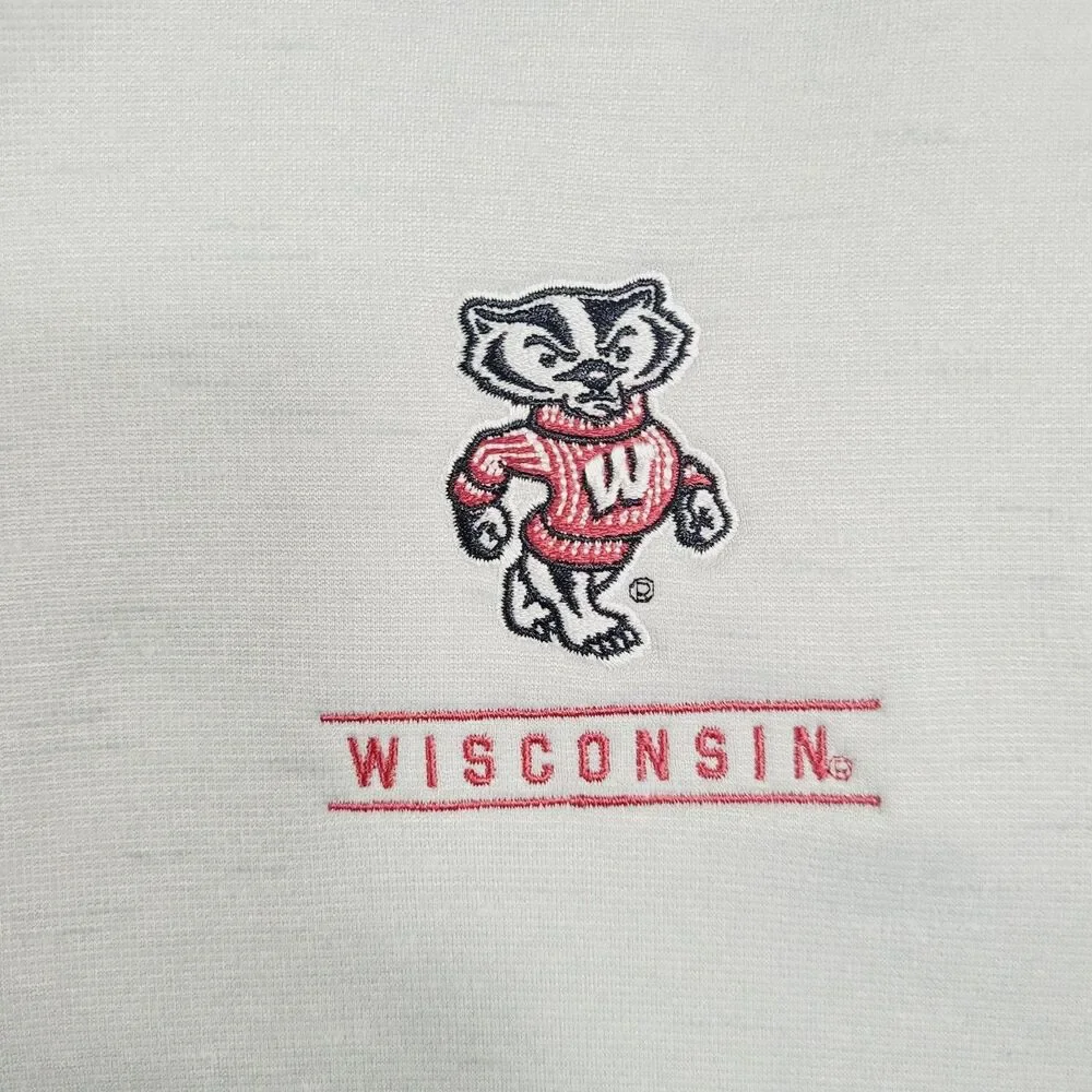 Wisconsin Badgers Sweatshirt Mens XL Gray NCAA Basketball Under Armour 1/4 Zip